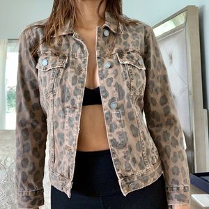 Blank NYC Leopard Denim Jacket